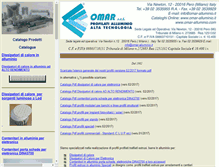 Tablet Screenshot of omar-alluminio.com